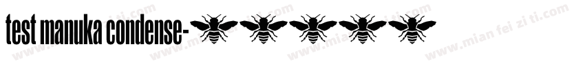 test manuka condense字体转换